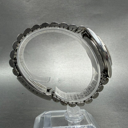 Citizen CQ Watch Men 35mm Gray Dial Silver Tone Daydate 6100-847521 New Battery8