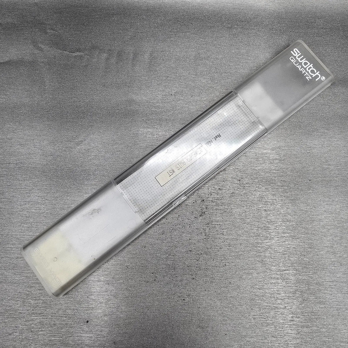 Swatch Rara Avis Watch Men 34mm Gold Dial Purple Case GV103 New Battery NOS17