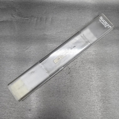 Swatch Rara Avis Watch Men 34mm Gold Dial Purple Case GV103 New Battery NOS17