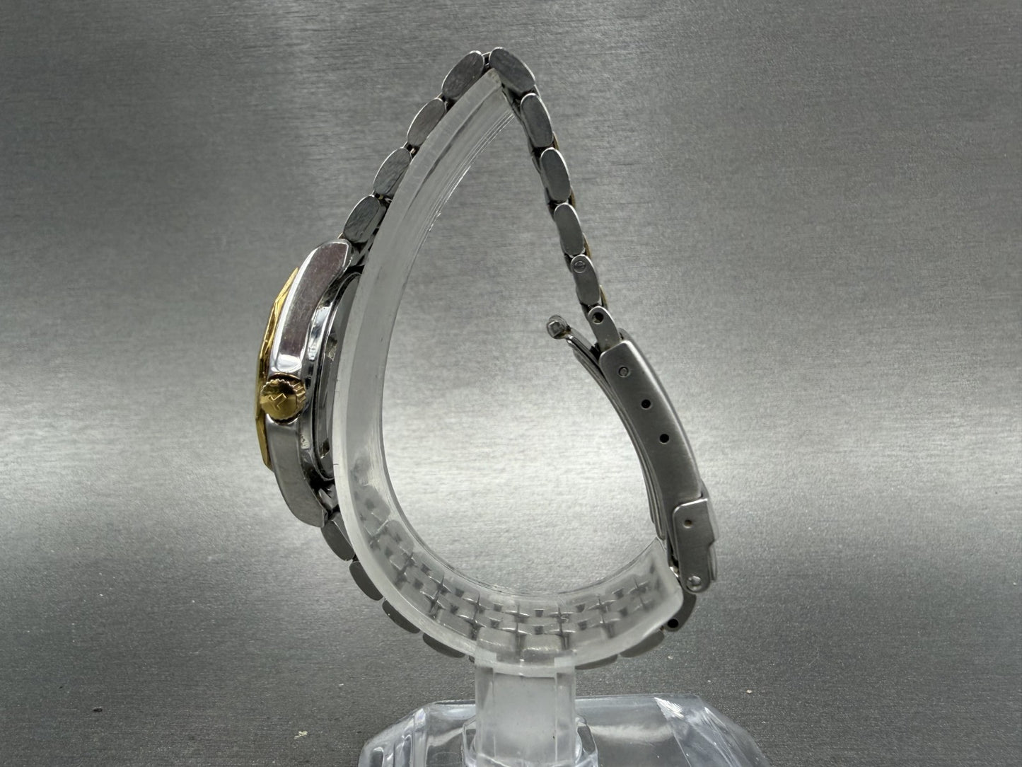 Tissot PR100 Watch Women 25mm Gold Dial Two Tone Date Round P332/432 New Batt6