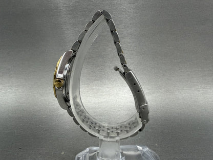 Tissot PR100 Watch Women 25mm Gold Dial Two Tone Date Round P332/432 New Batt6