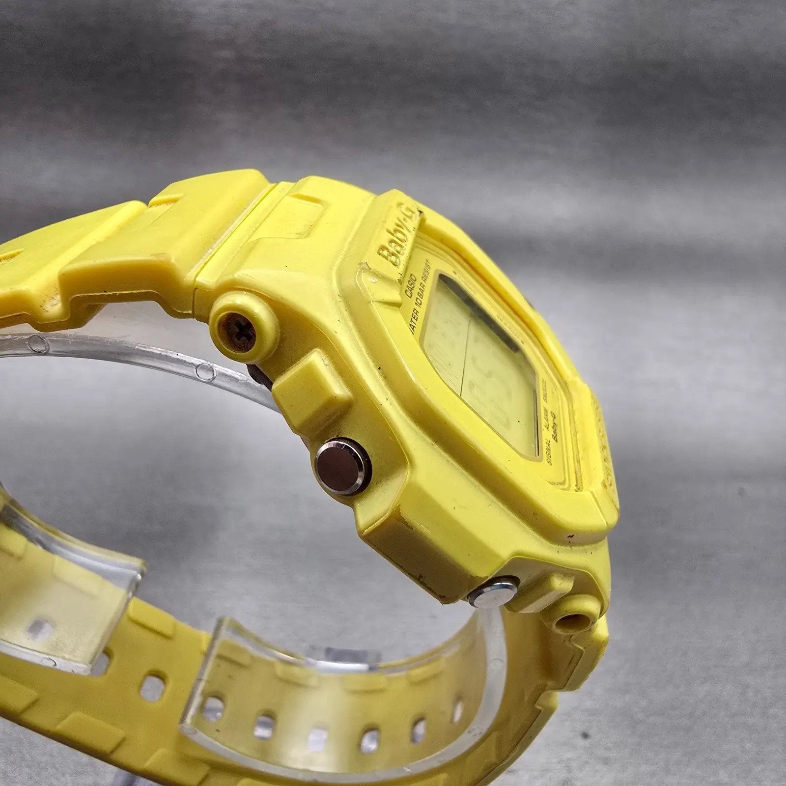 Casio Baby-G BG-5602 Watch Women 40mm Yellow Chronograph Alarm New Battery3