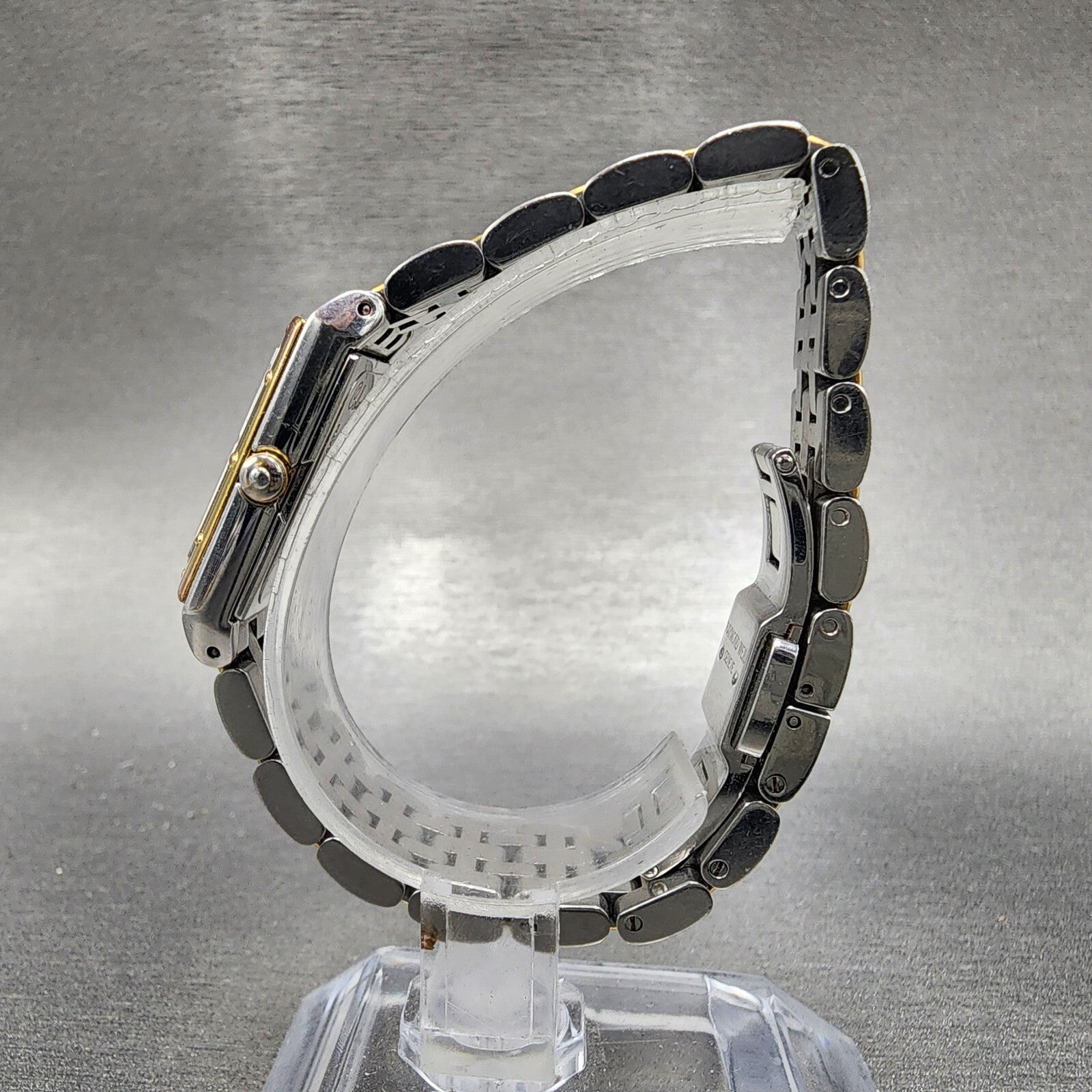 Raymond Weil Tango Tank Watch Women 19mm MOP Dial Two Tone Rectangle New Battery6