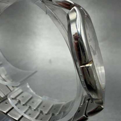 Waltham Watch Men 28mm Silver Dial Silver Tone Date Oval L760494 New Battery3