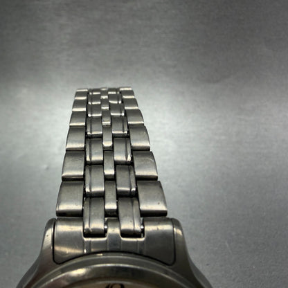 Seiko Watch Men 36mm Cream Dial Titanium Date Round Vintage 7N42-8A60 New Batt4