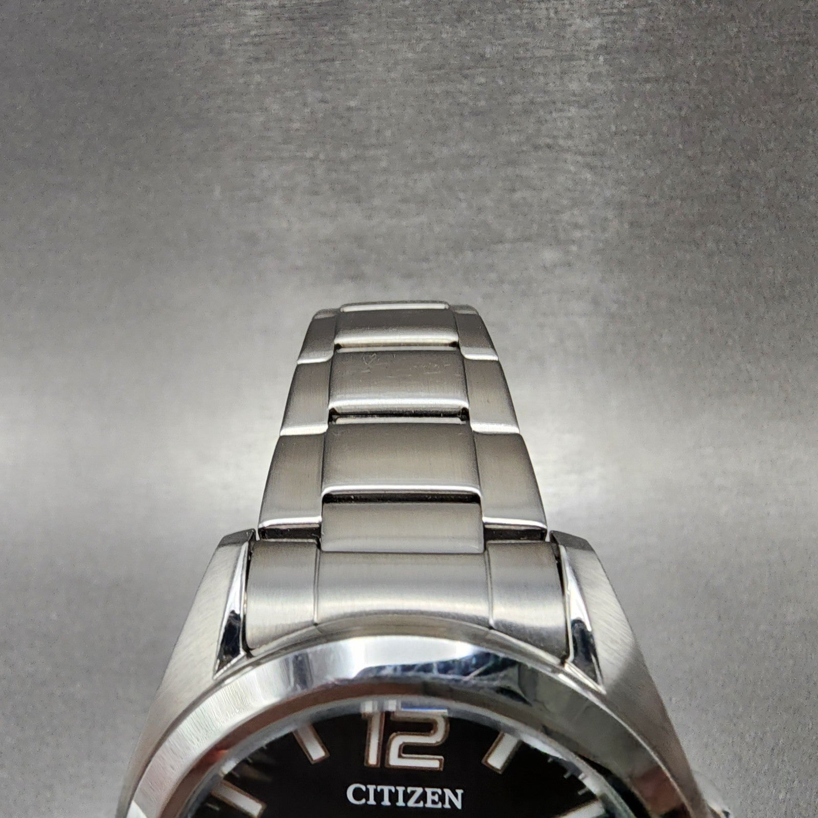 Citizen EcoDrive Watch Men 43mm Black Dial Silver Tone Date J810R006961 Runs6