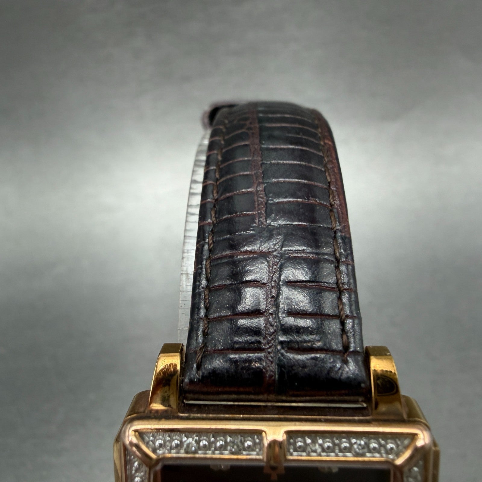 Bulova Watch Women 26mm Brown Dial Rose Gold Tone Rectangle 98R134 New Battery4