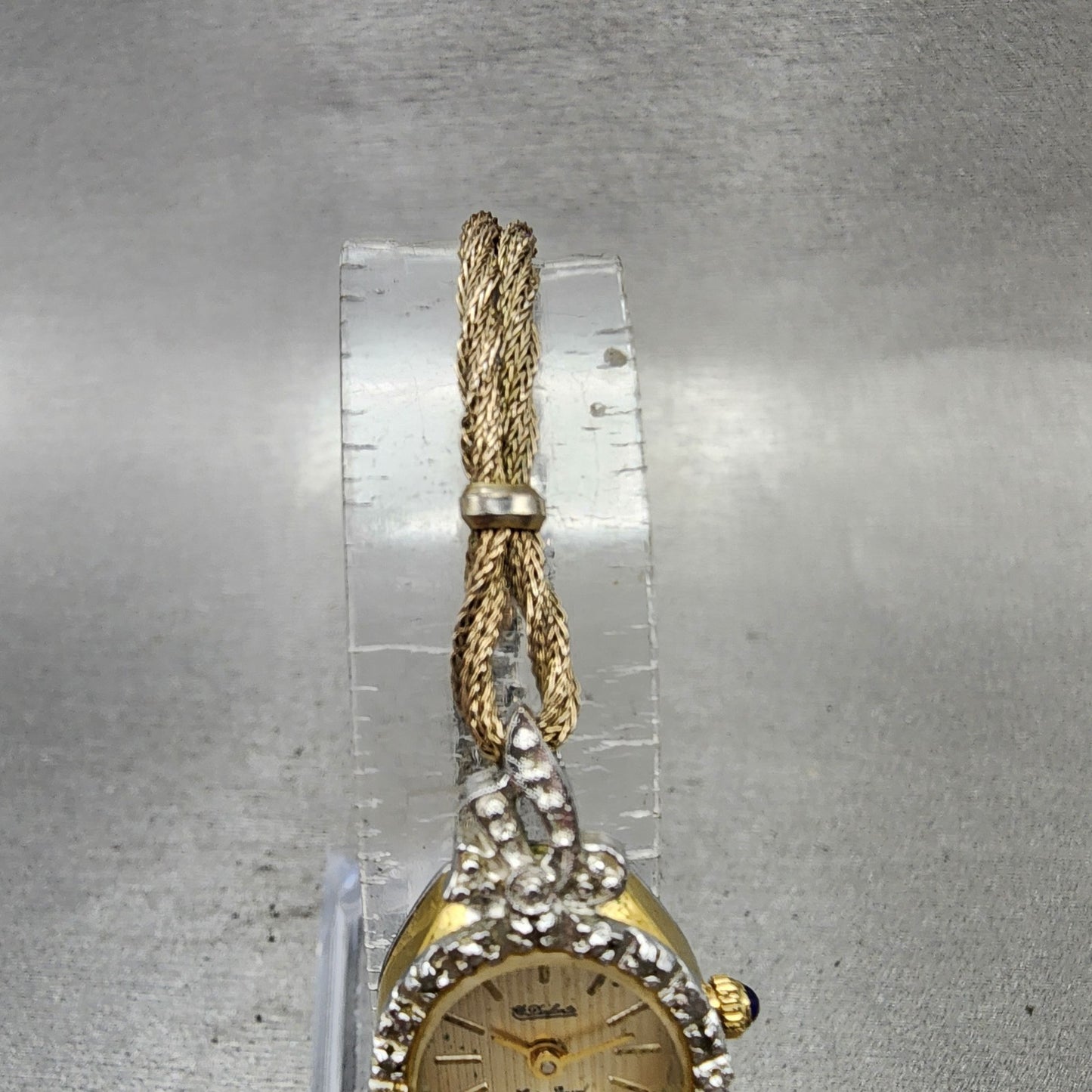 Lucien Piccard Dufonte Watch Women 16mm Champagne Dial Gold Tone Oval New Batt4