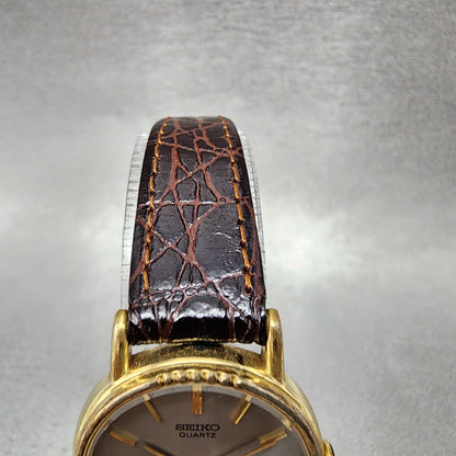 Seiko Watch Women 25mm Silver Dial Gold Plated 14000100 New Battery Vintage4