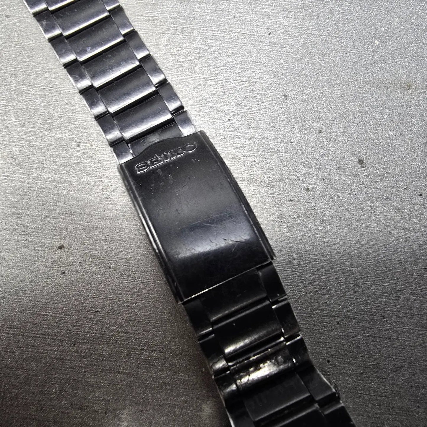 Seiko Silver Wave Watch Men 34mm Black Digital Chronograph A914-5A50 PARTS VTG10