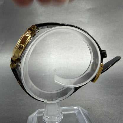 Burberry Watch Women 24mm White Dial Gold Tone Round 3200 New Battery6