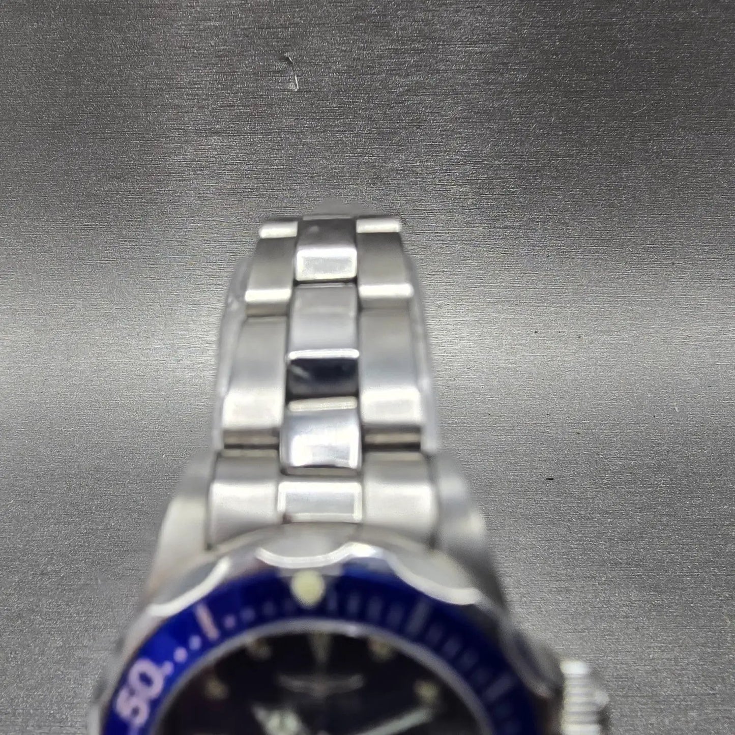 Invicta Pro Diver Watch Women 24mm Blue Dial Silver Tone Date 9177 New Battery Q4