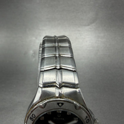Bulova Marine Star Dive Watch Women 27mm MOP Dial Steel Date Round 96P12 New Bat4
