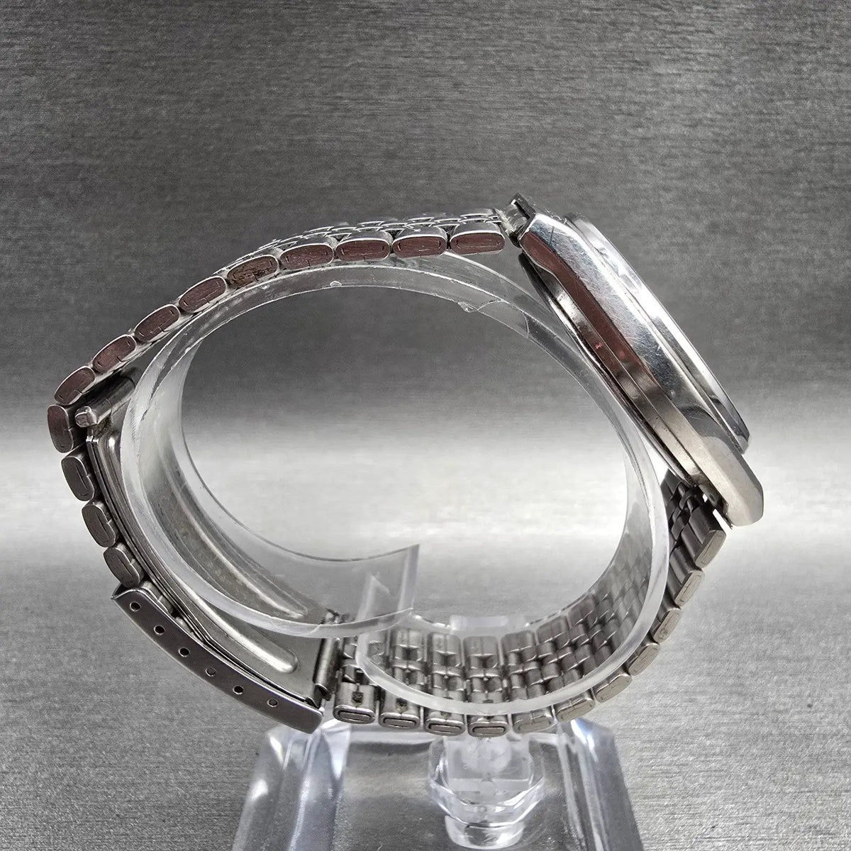 Seiko Spirit Watch Men 34mm Black Dial Silver Tone Daydate 7N48-7A10 New Battery8