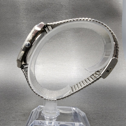Seiko Analog Digital Watch Men 32mm Black Dial Silver Tone H601-540A PARTS