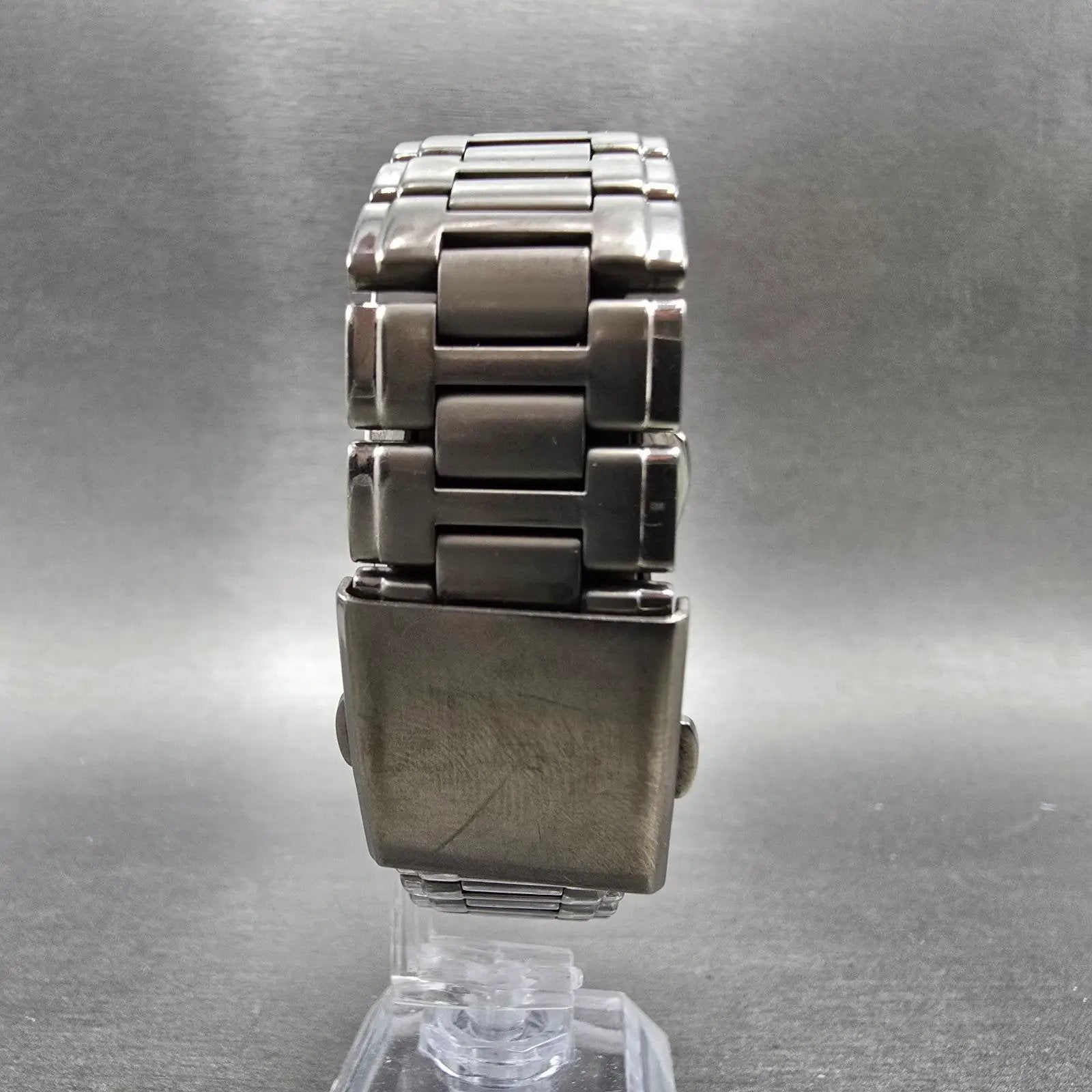 Seiko Watch Men 35mm White Dial Titanium Daydate Round 7N43-7B80 PARTS8