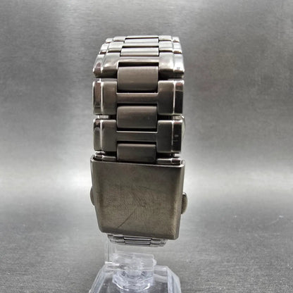 Seiko Watch Men 35mm White Dial Titanium Daydate Round 7N43-7B80 PARTS8