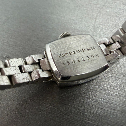 Rado Colline Watch Women 15mm Silver Dial Silver Tone Rectangle Manual Wind PART10
