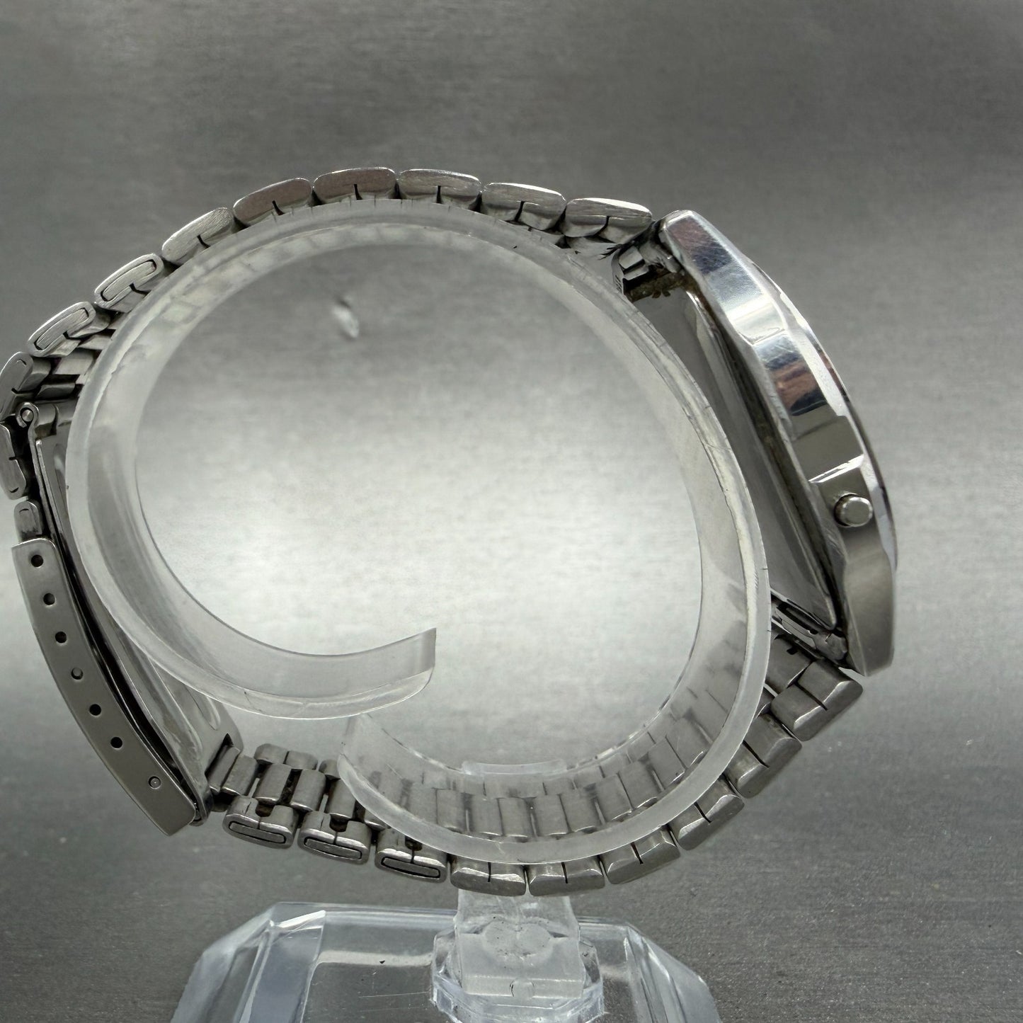Casio AW-100 Watch Men 35mm Analog Digital Silver Alarm Round New Battery8