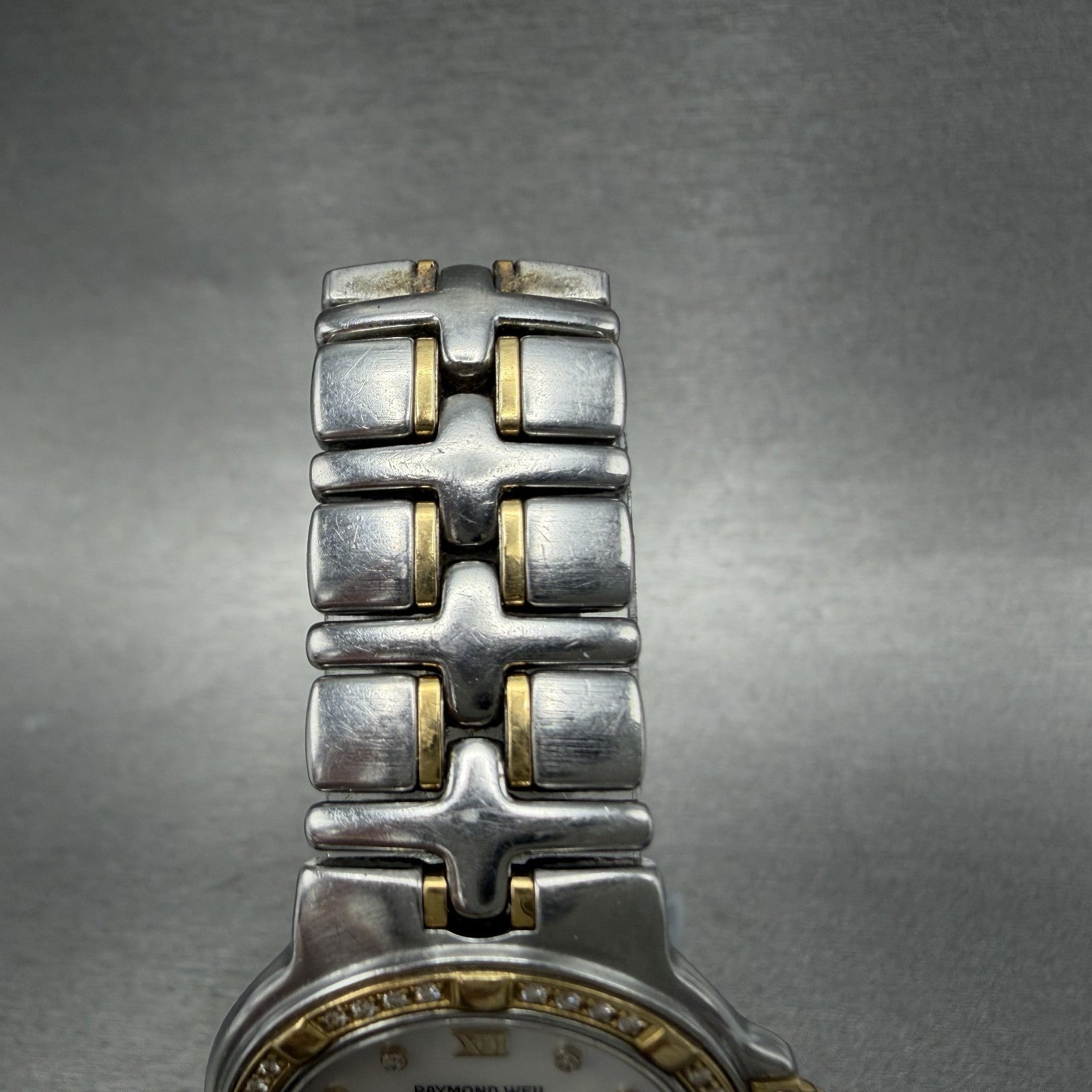 Raymond Weil Parsifal Watch Women 27mm MOP Dial Steel Diamond Bezel Date NewbatA4