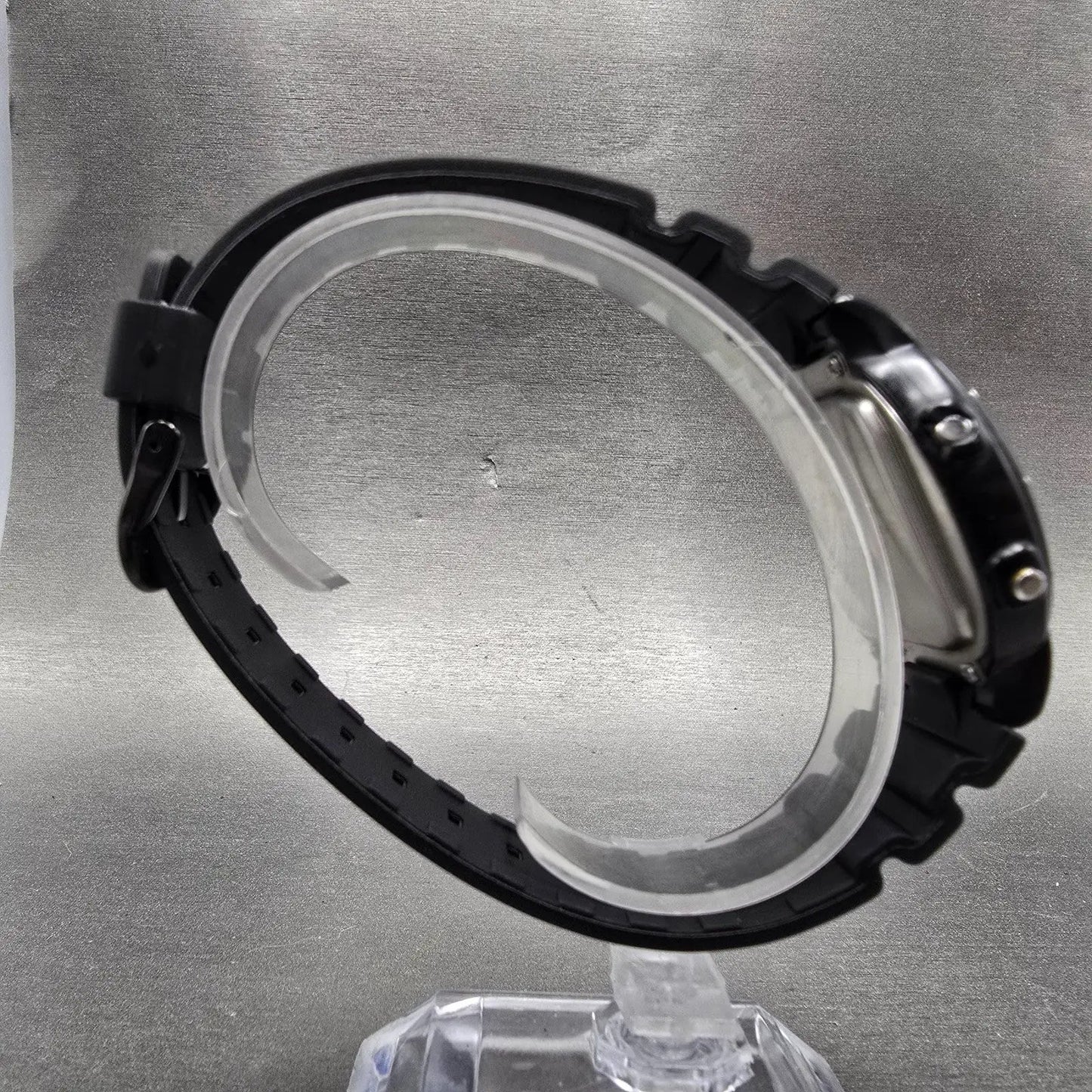 Casio AE-30W Watch Men 38mm Black Alarm Chronograph Round New battery VTG8