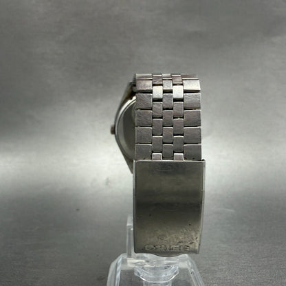 Seiko Type II Watch Men Brown 36mm Dial Silver Tone Daydate 0903-8140 NewBattery7
