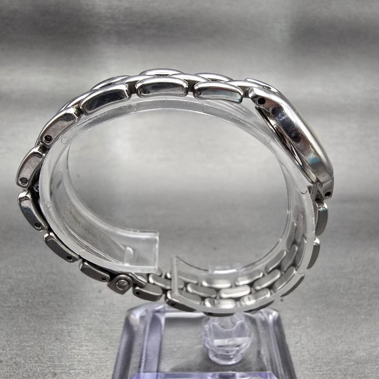 Seiko SQ Watch Women 25mm Cream Dial Silver Tone Date Round 7N82-6D20 New Batt8