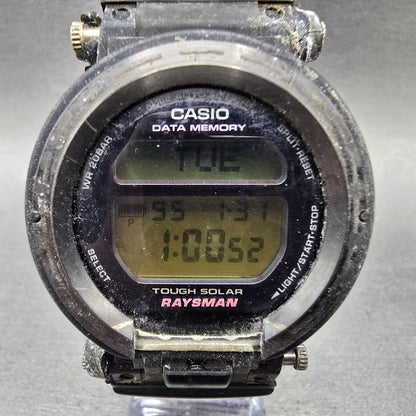 Casio G-Shock Rayman DW-9300 Watch Men 43mm Black Silver Solar Chrono Solar0