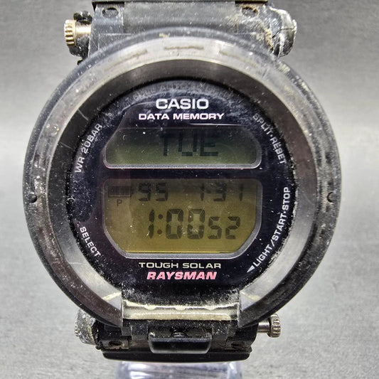 Casio G-Shock Rayman DW-9300 Watch Men 43mm Black Silver Solar Chrono Solar0