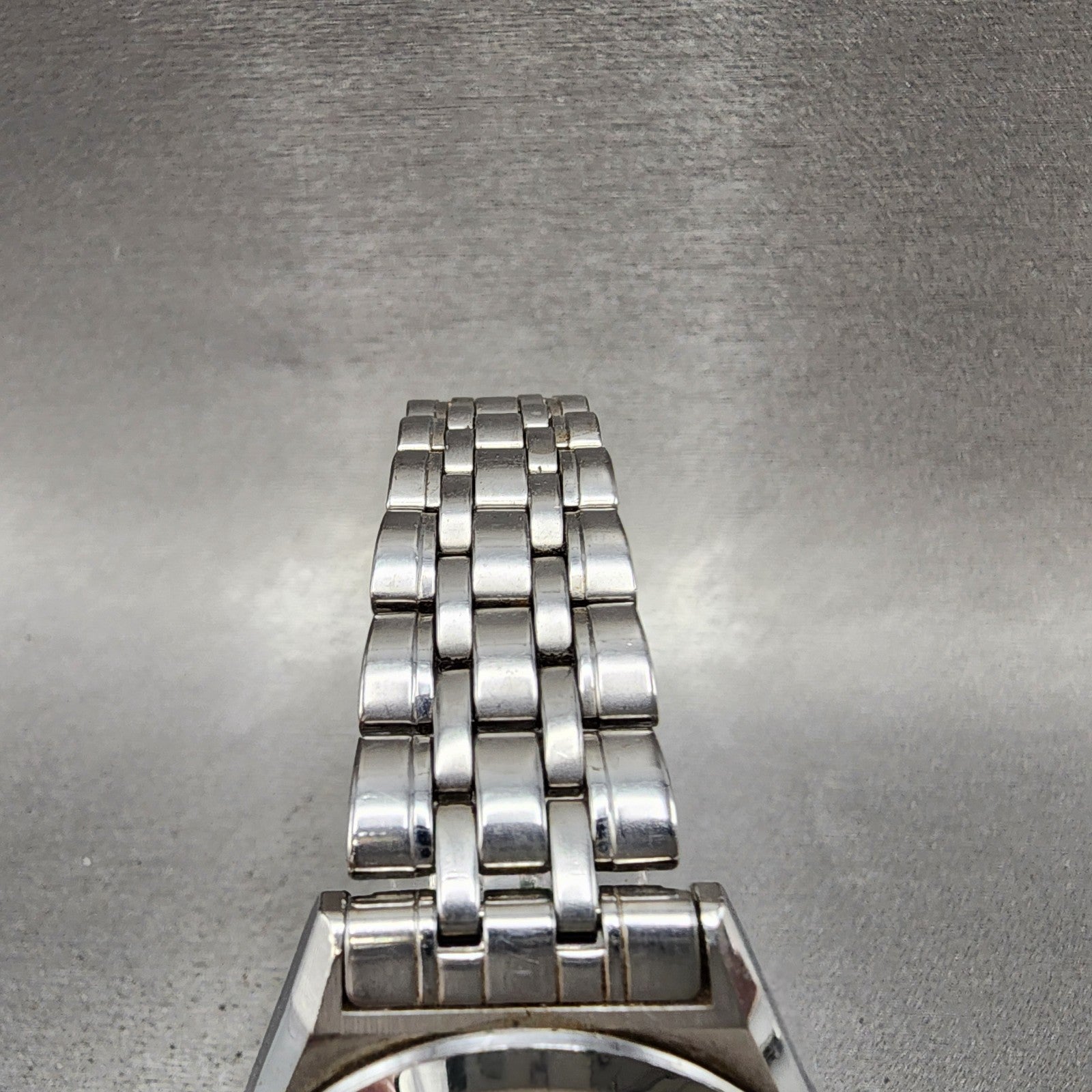 Orient Swimmer Watch Men 36mm Silver Dial Silver Tone Date Round READ New Batt4
