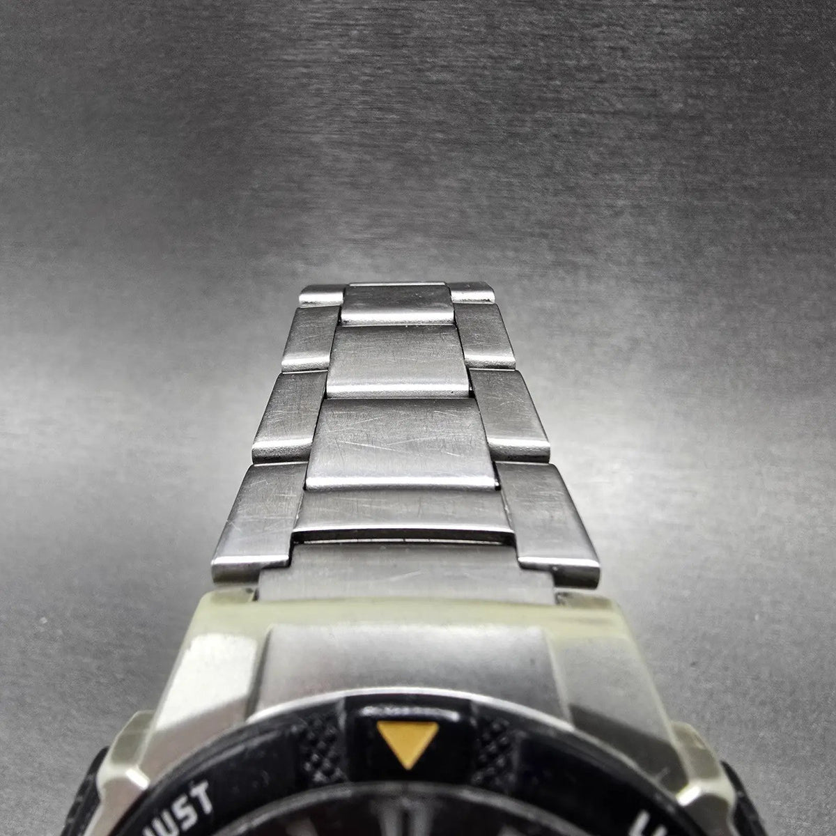 Casio AQ-S800W Watch Men 42mm Black Dial Silver Chronograph Alarm Solar Works4