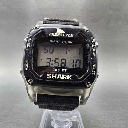 Freestyle Shark Watch Men 36mm Black Alarm Chrono Daydate Digital NewBat5