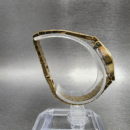 Seiko Watch Women 17mm Gold Dial Gold Tone Manual Round Runs 1106398
