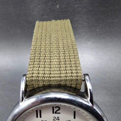 Timex Weekender Watch Men 38mm White Dial Silver Tone Round T2N651 New Battery D4