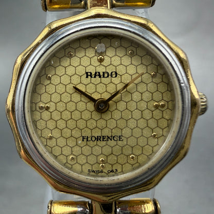 RADO Florence Watch Women 23mm Champagne Dial Two Tone 133.3661.2 New Battery1