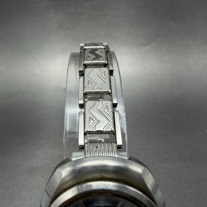 Seiko Automatic Watch Women 28mm Blue Dial Silver Tone Date 2205-0030 Runs4