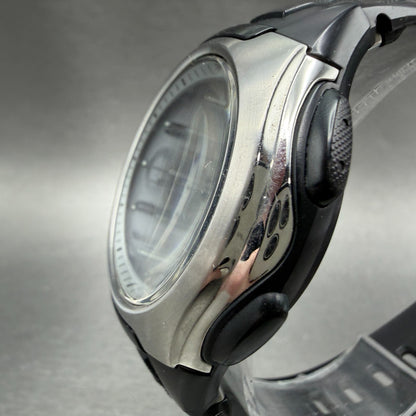 Casio Waveceptor WVQ-400 Watch Men 43mm Gray Dial Black Tone Date Solar Runs LD2