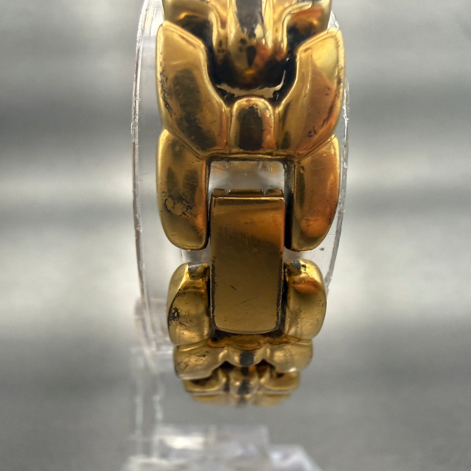 Seiko Watch Women 22mm Black Dial Gold Tone Date Round 7N82-0248 New Battery8