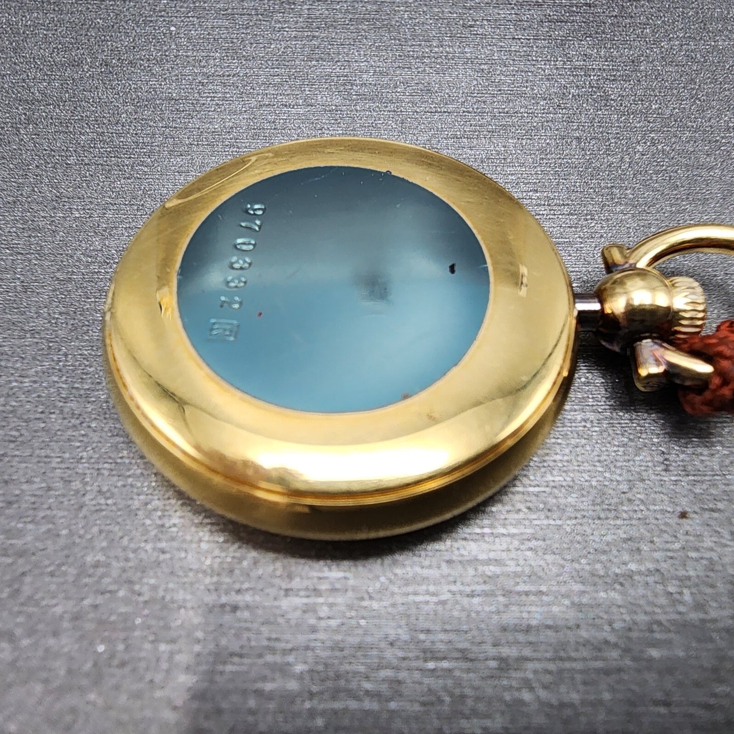 Seiko Pocket Watch 29mm White Dial Gold Tone Round 2620 New Battery9