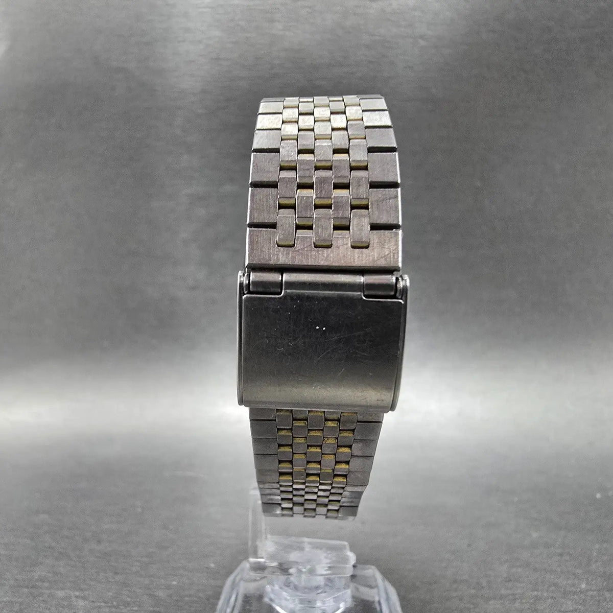 Seiko Watch Men 29mm Champagne Dial Gold Tone 2620-5360 Rectangle PARTS Vintage8