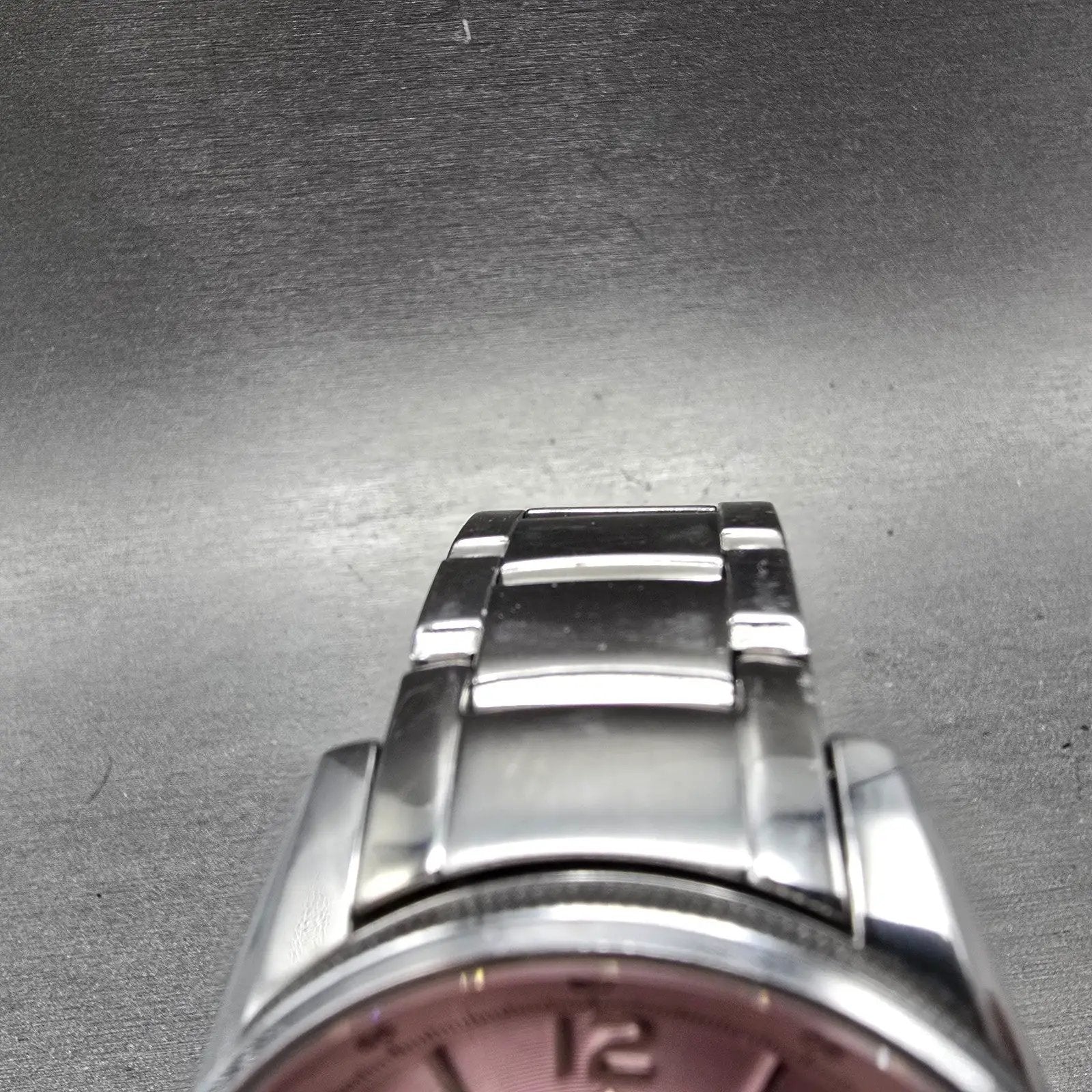 Fossil Watch Women 40mm Pink MOP Dial Silver Tone Daydate BQ1405 New Battery4