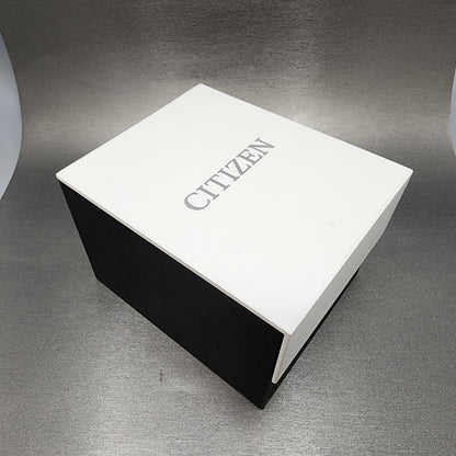 Citizen EcoDrive Watch Men 43mm Black Dial Silver Tone Date J810R006961 Runs14