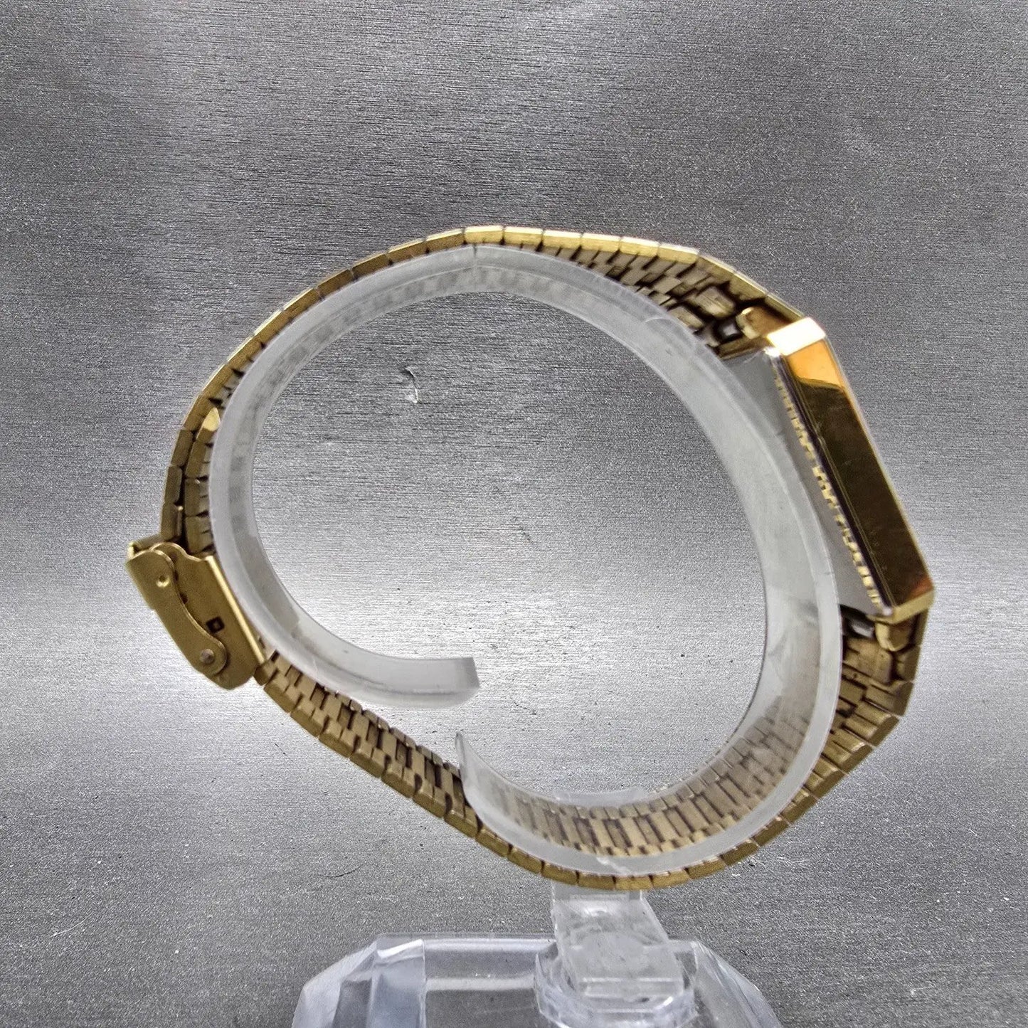 Citizen CQ Tank Watch Men 24mm Champagne Dial Gold Tone 3220-320948 New Battery8