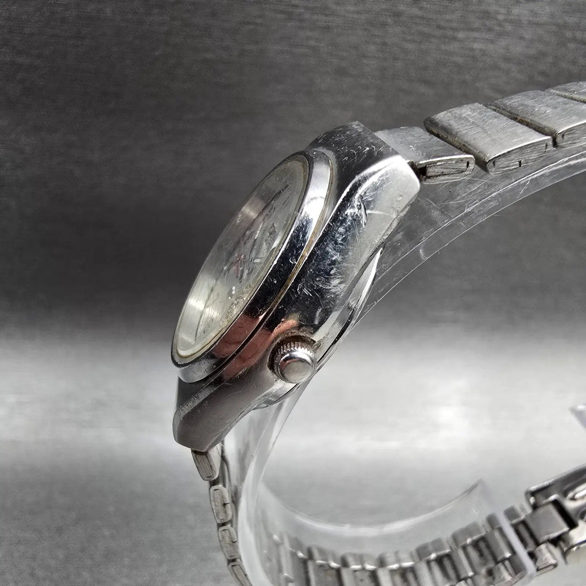 Seiko Watch Women24mm Silver Dial Silver Tone Daydate Round 3423-0059 New Batt2