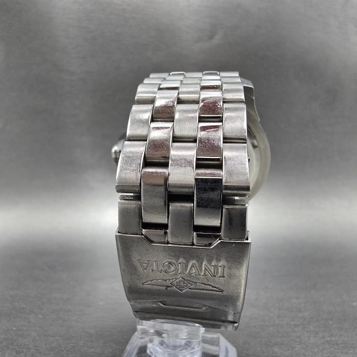 Invicta Specialty Watch Men 48mm Black Dial Silver Tone 15201 New Battery7