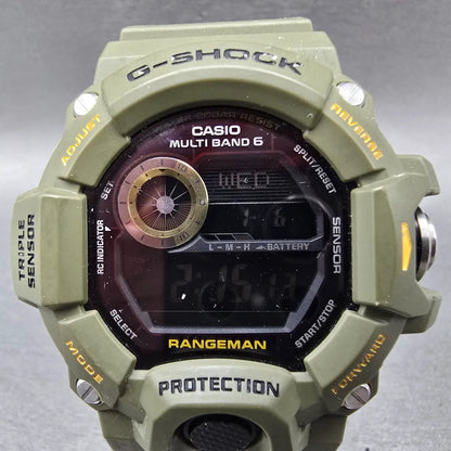 Casio G-Shock Rangeman GW-9400 Watch Men 54mm Green Solar Alarm Triple Sensor1
