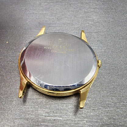 Seiko Watch Men 32mm Gold Dial Gold Tone Round 86200010 PARTS10
