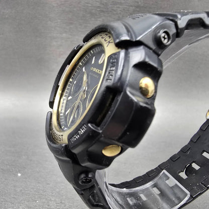 Casio G-Shock AWG-M100SBG Watch Men 49mm Black Gold Alarm Chronograph Solar READ3