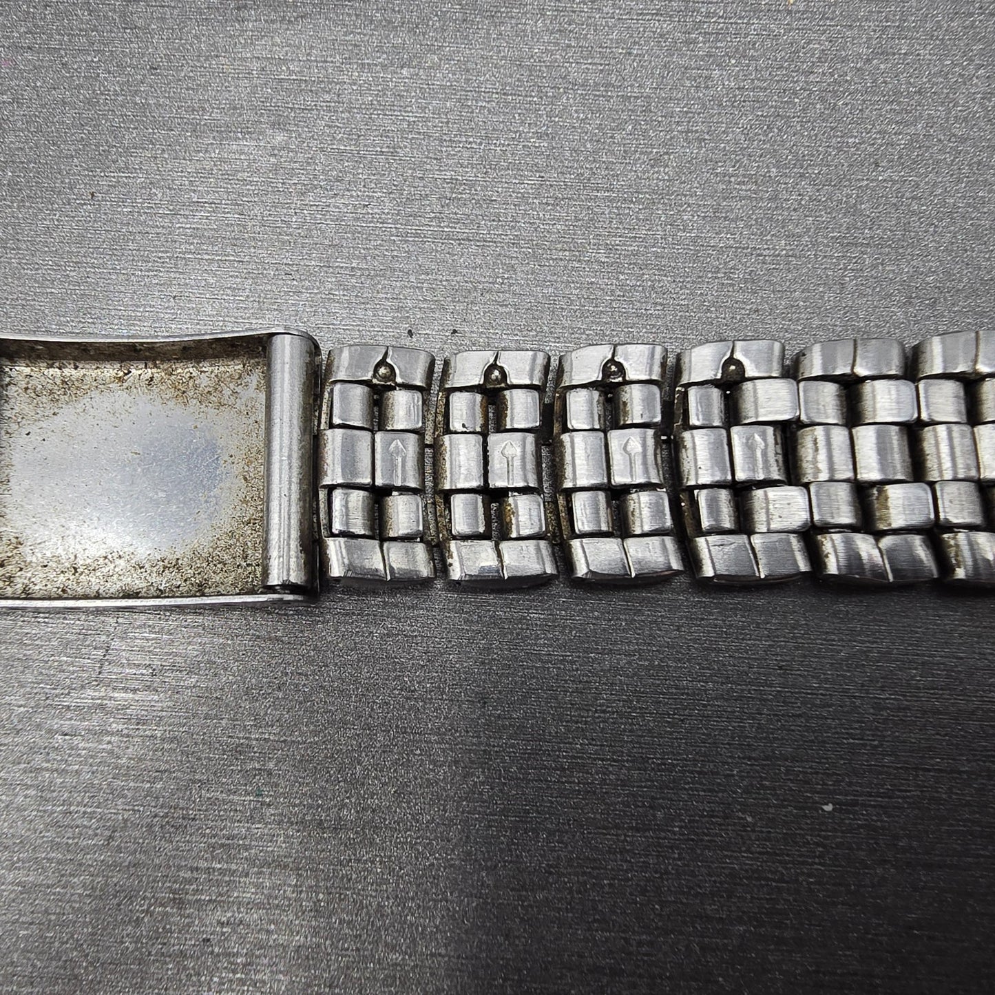 Citizen Bracelet 18mm Stainless Steel Two Tone Tri Folding Clasp VTG READ!!!!!!!13