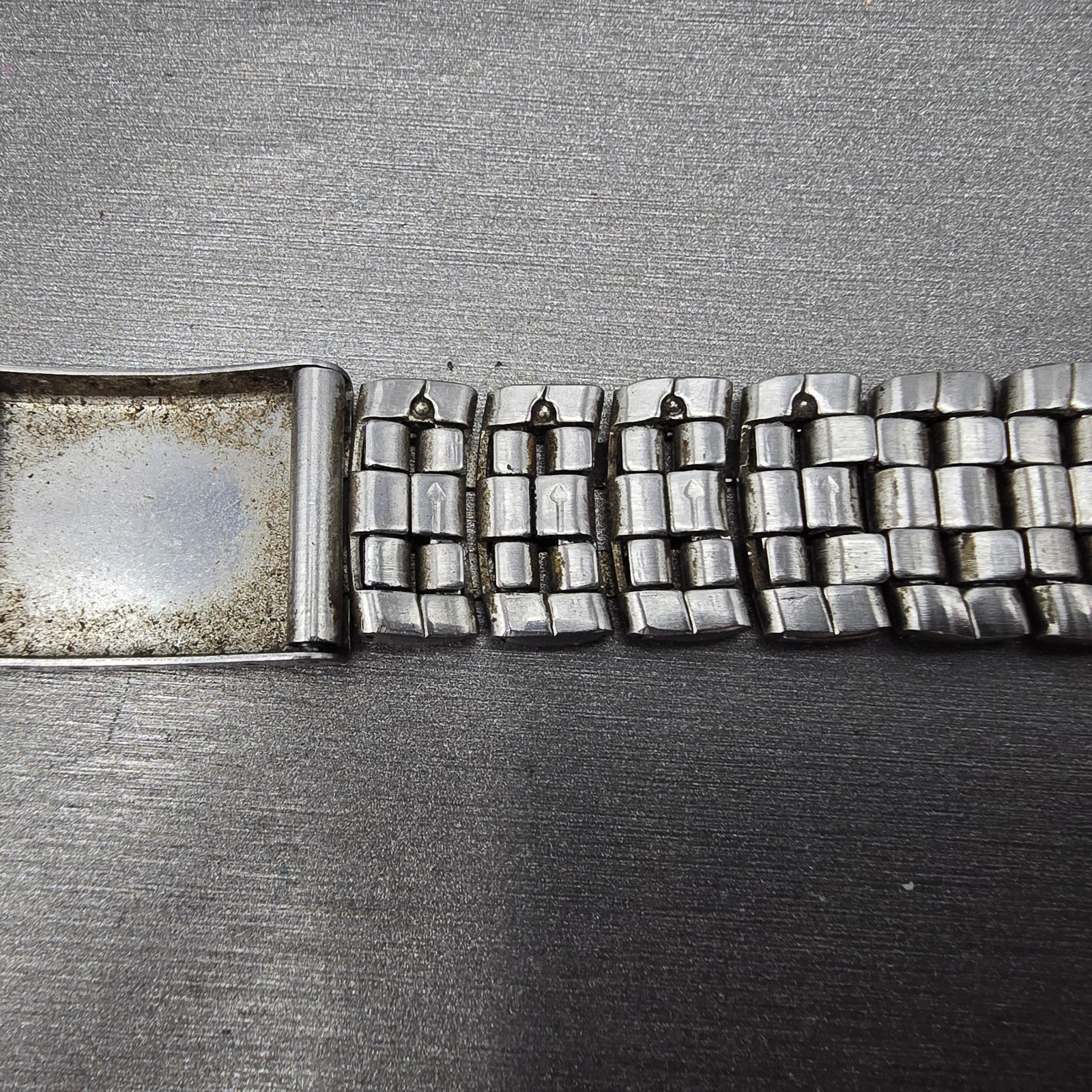 Citizen Bracelet 18mm Stainless Steel Two Tone Tri Folding Clasp VTG READ!!!!!!!13